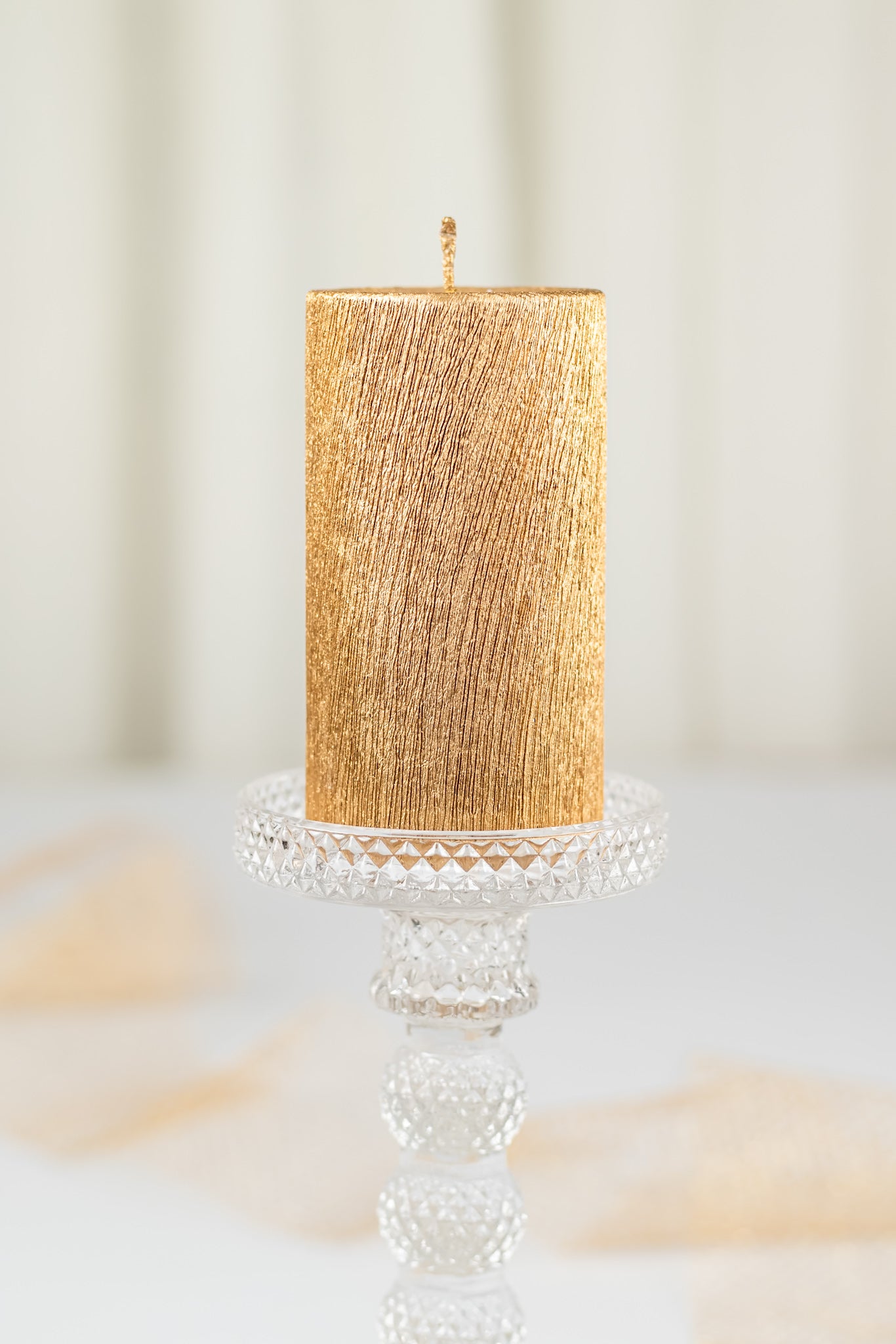 Vela Dourada Cilíndrica Grande