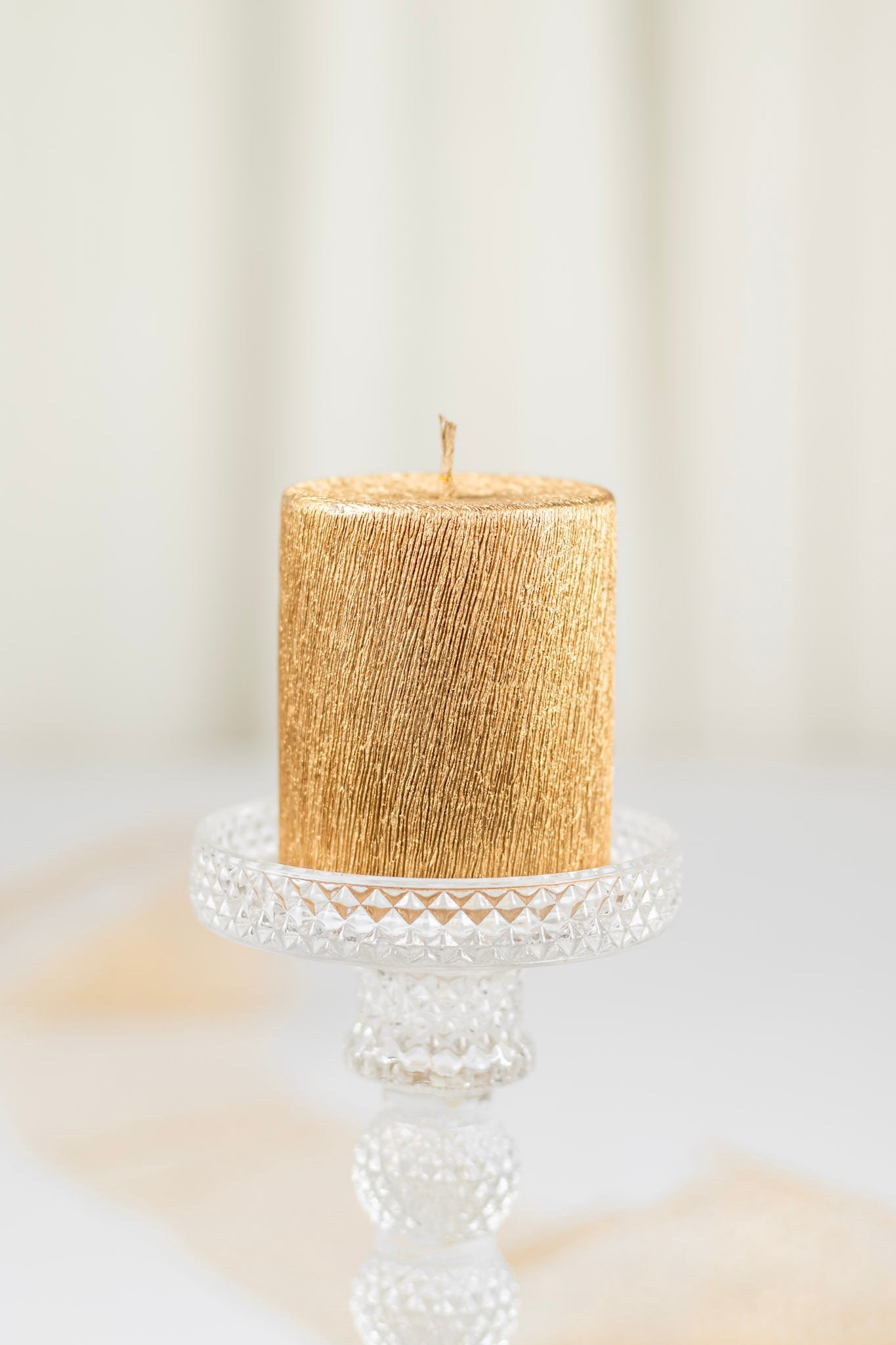 Vela Dourada Cilíndrica Pequena