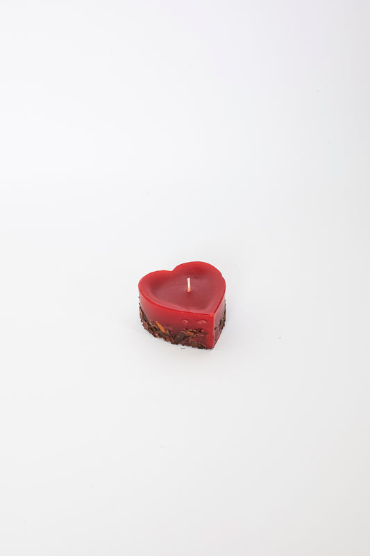 Vela Coração com Canela