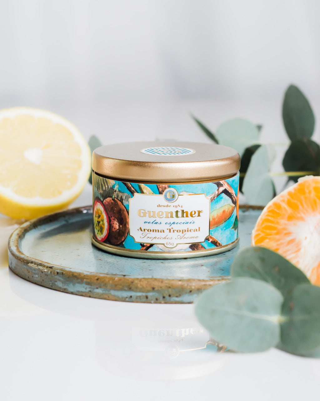 Vela Perfumada Lata Aroma Tropical