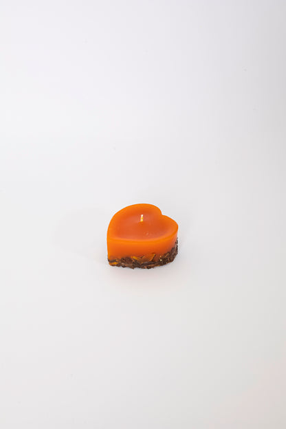 Vela Coração com Canela
